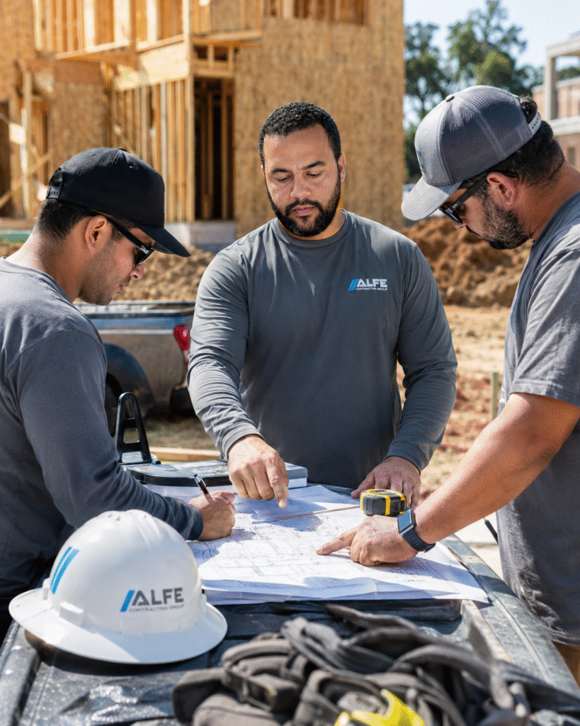 Alfe Construction team managing residential and commercial new construction projects in Orlando, Central Florida